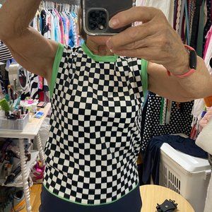 Emily in Paris Checkerboard blouse